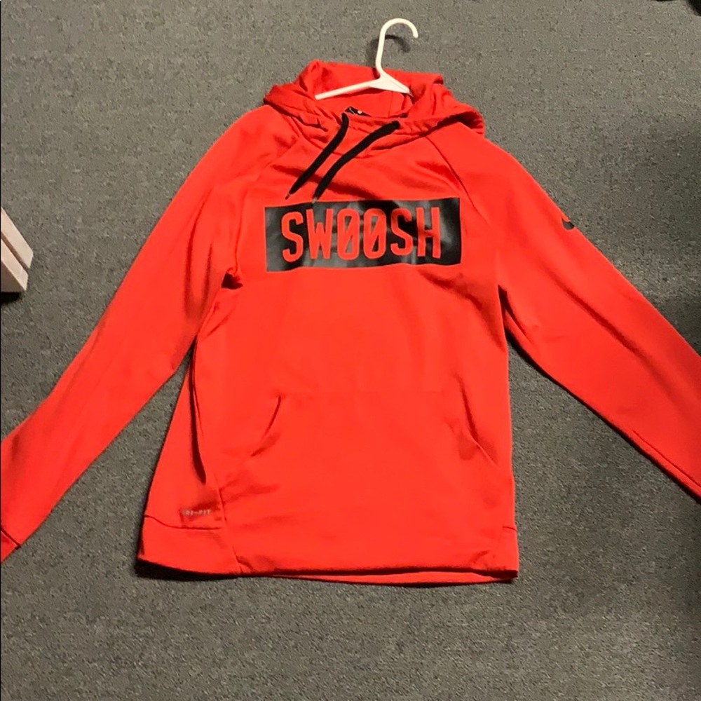 Red nike sweatshirt
